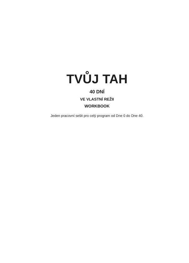 Workbook Tvůj tah